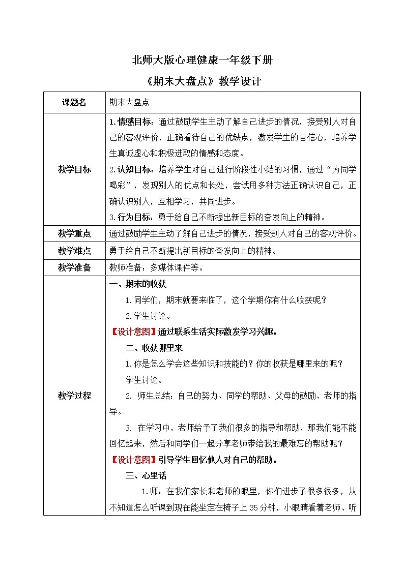 《期末大盘点》课件PPT+教案01