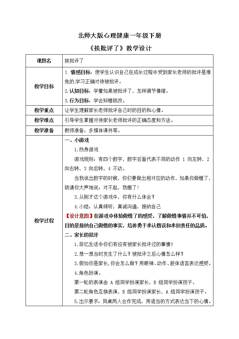 《挨批评了》课件PPT+教案01