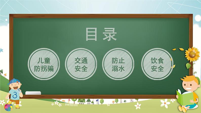 周末安全教育（课件）小学生主题班会+通用版+02