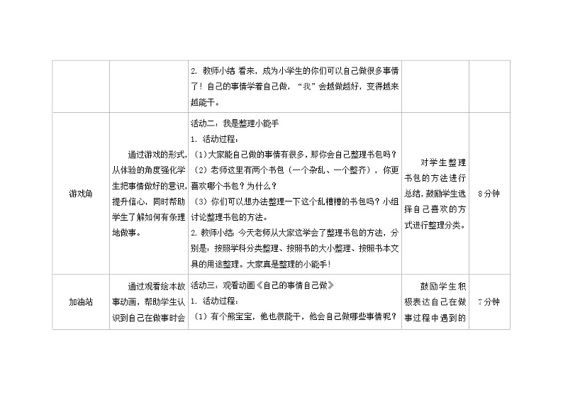 第三课  自己的事情自己做 教学课件-一年级全一册小学心理健康（南大版）课件＋教案03