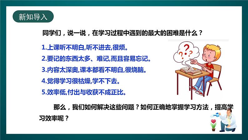 北师大版心理健康三年级下册 13.《学习方法 提高效率》课件+教案03