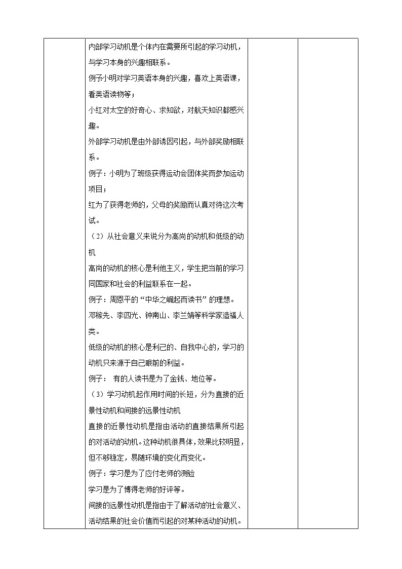 【北师大版】《心理健康》六年级上册  9 为理想启航 教学设计第3页
