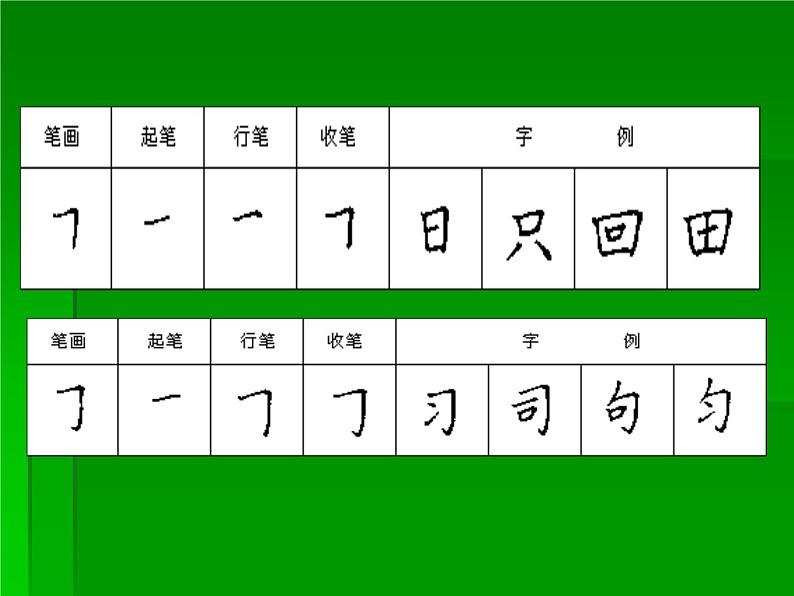 人美版三年级下册书法 5横折钩 课件（24张PPT）08