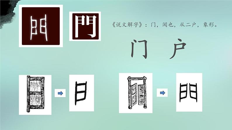 小学书法北师大版 五年级上册 门字框课件PPT第2页