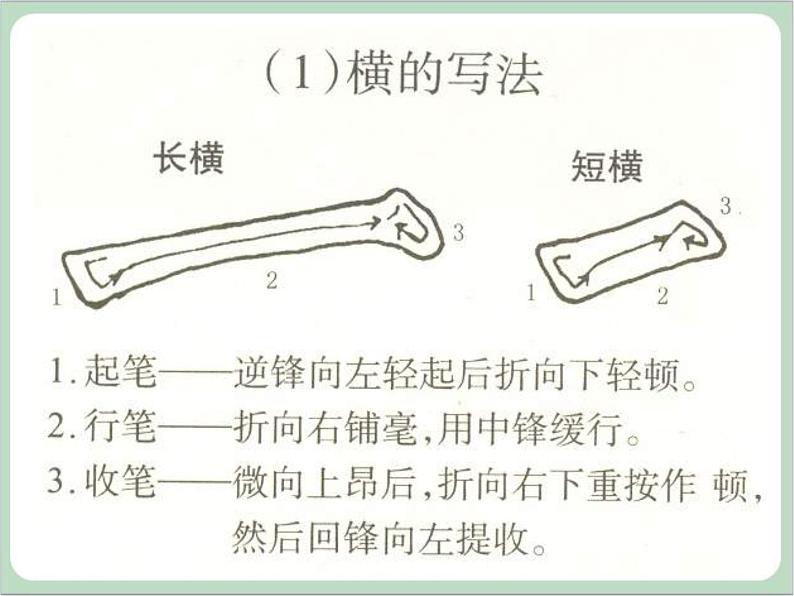 三年级上册书法课件－5.横（长横、短横）｜湘美版第7页