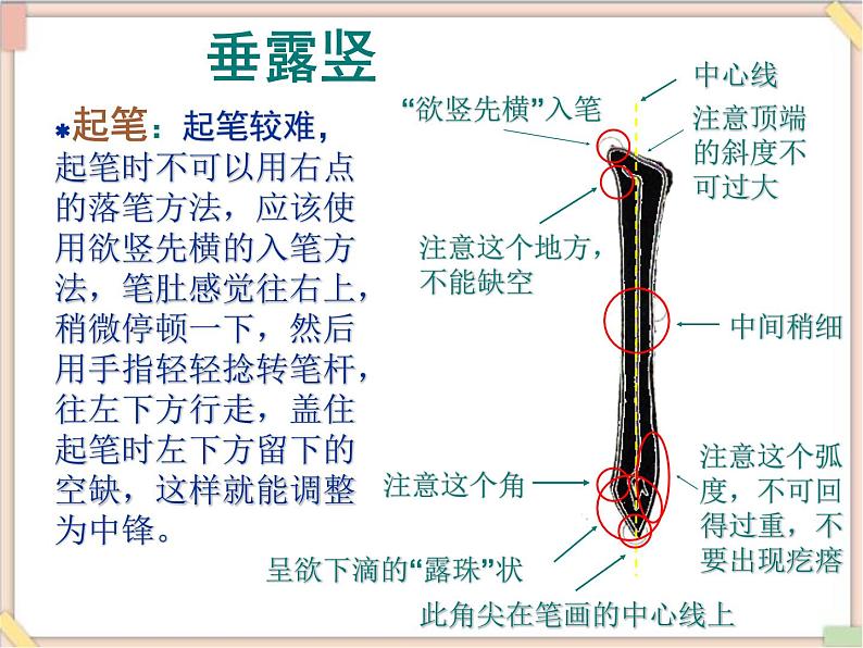 三年级上册书法课件－7.竖｜西泠版08