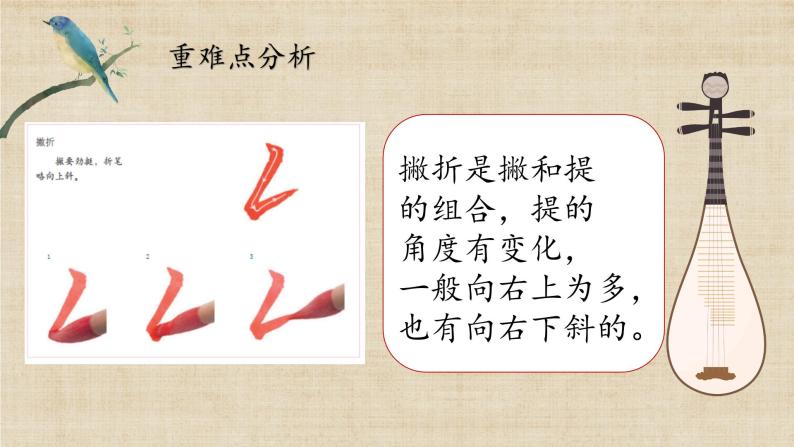书法练习指导三年级下册第1课 撇折和撇点精品ppt课件-教习网|课件下载