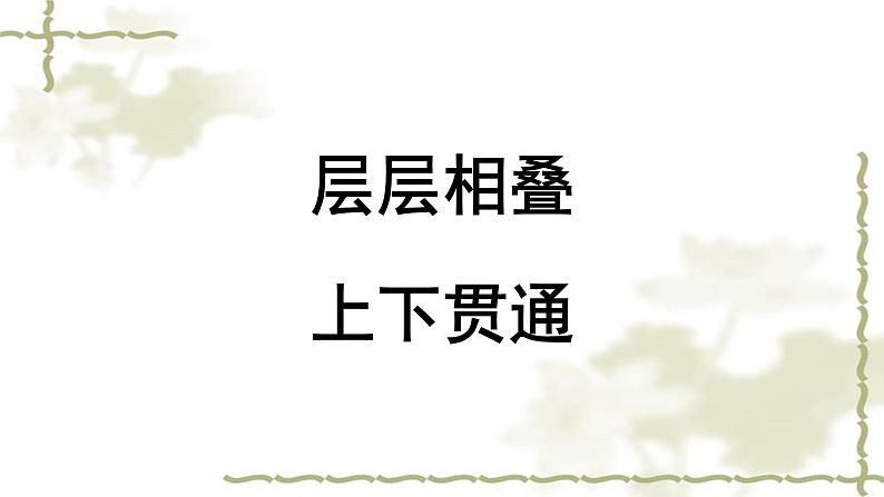 湘美版书法四下 5《层层相叠，上下贯通》课件01