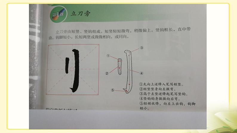 湘美版书法五下 1《立刀旁》 课件PPT04