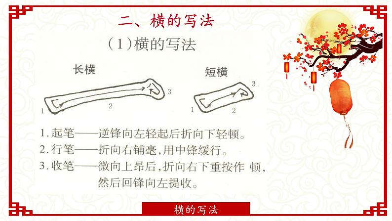 基本笔画横的教学（课件）北师大版书法三年级上册第5页