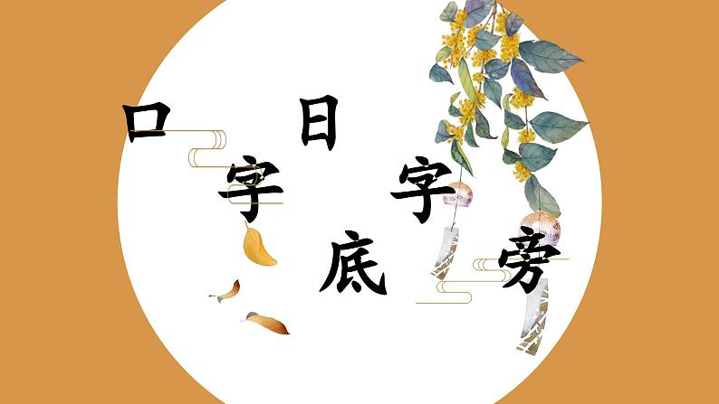 第12课《日字旁口字底》课件第1页