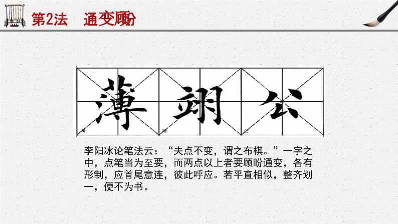小学生书法通用版 软笔书法的字体结构概念 课件07