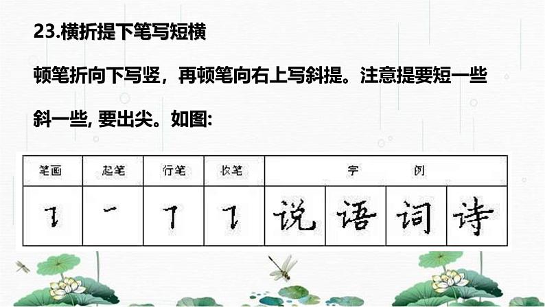 2024-2025学年特色课程-书法 11.硬笔书法- 笔画大全3教学课件PPT06