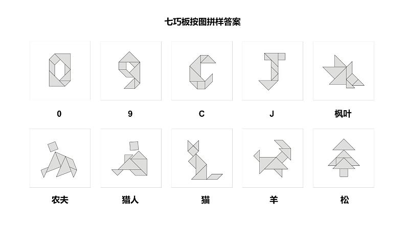 七巧板题解附答案课件PPT02