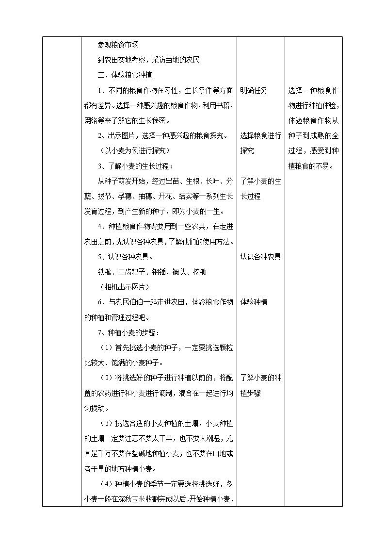 【内蒙古版综合实践】五年级第四单元 职业体验及其他  主题活动二《来之不易的粮食》课件+教案02