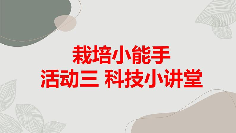 +活动三+科技小讲堂（课件）沪科黔科版五年级上册综合实践活动第1页