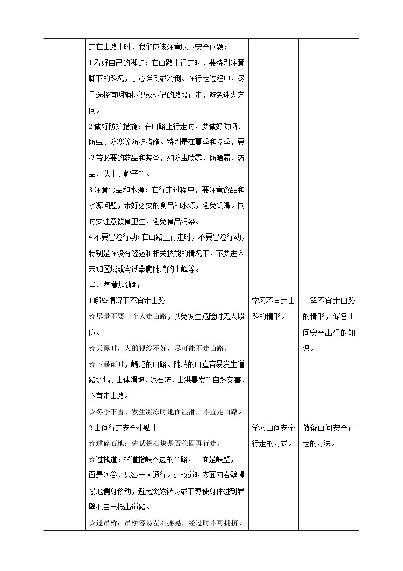 【沪科·黔科版】五上综合实践  《山路崎岖要当心》课件+教案02