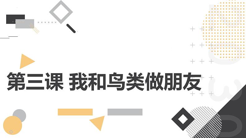 粤教版五年级上册综合实践活动第三课我和鸟类做朋友教学课件第1页