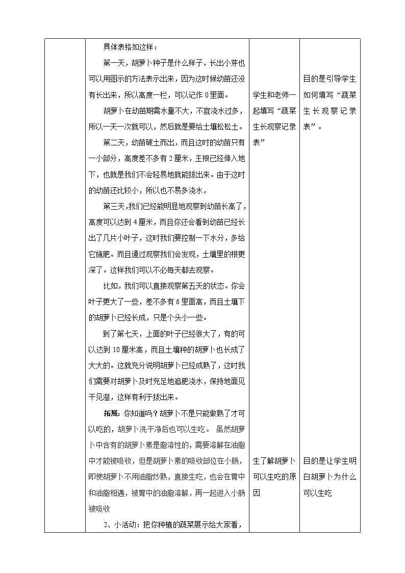 【粤教版】二上综合实践  第二单元 和蔬菜交朋友 第二课时（课件+教案）03