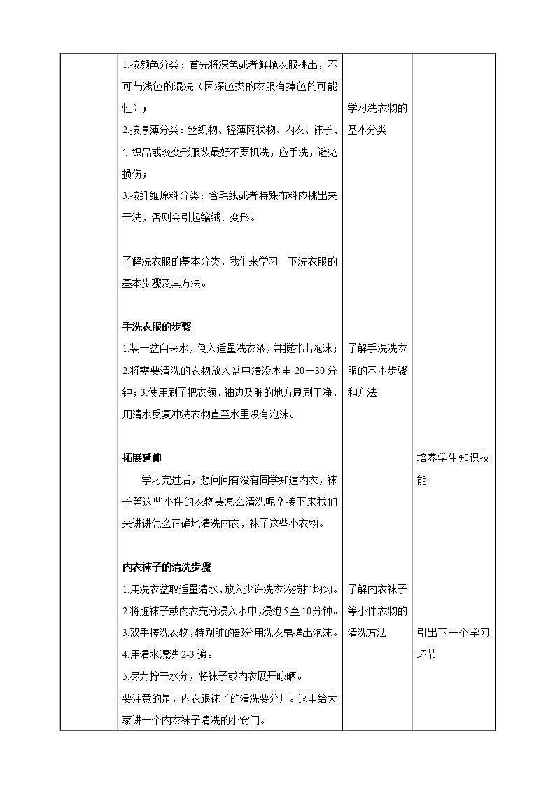 综合实践活动二年级生活小能手第一课《快乐洗刷刷》教案第2页