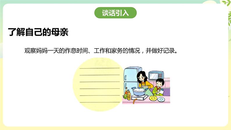 粤教版综合实践活动四年级下册《妈妈的节日》 课件第6页