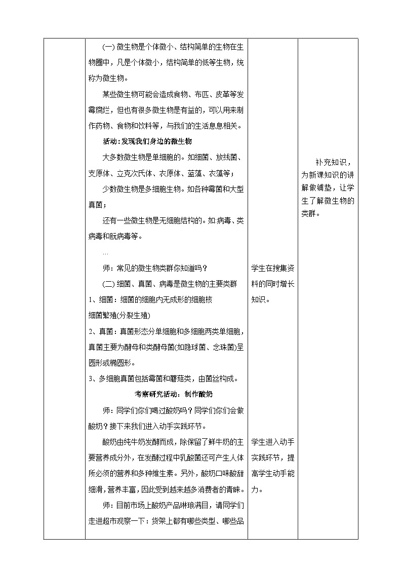 粤教版五年级综合实践活动下册  第二单元《微生物的妙用》第一课时  课件+教案02