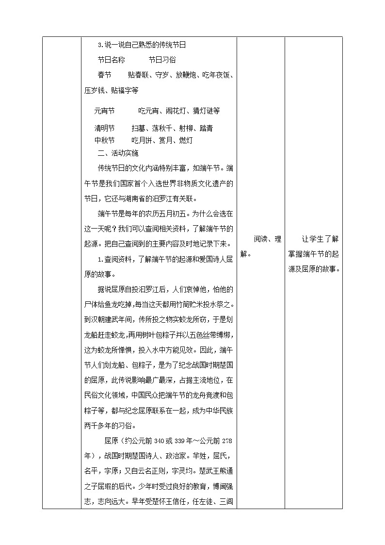 湘科版综合实践活动三年级4.《 我们的传统节日》课件+教案+素材02