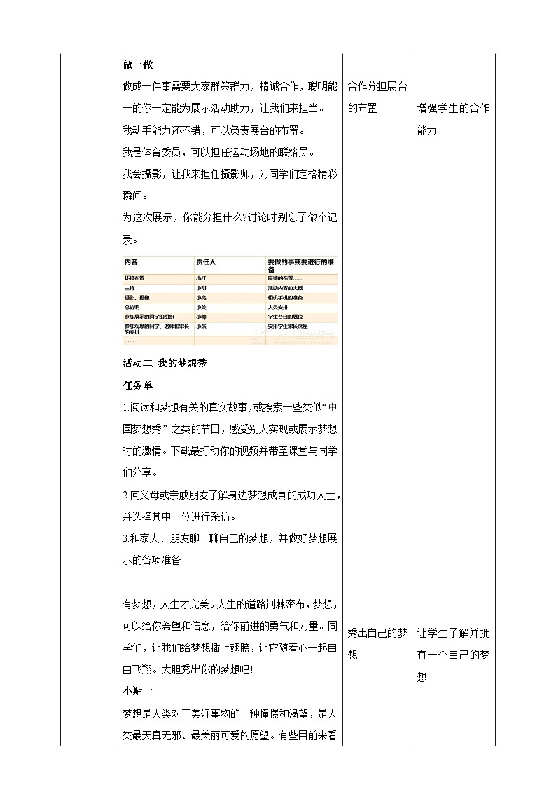 【内蒙古版】《综合实践活动》六下 第四单元 主题活动三《红领巾相约中国梦——唱响毕业歌》教案第3页