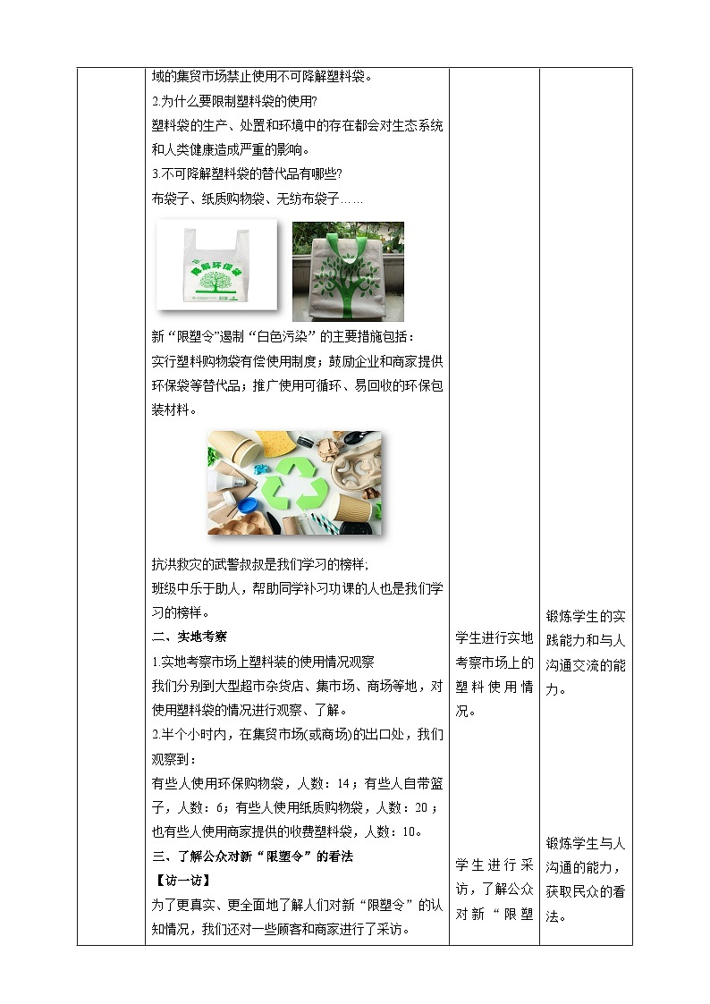 【沪科·黔科版】五下综合实践  生活中的塑料 活动三《新“限塑令”来了》课件+教案+素材02
