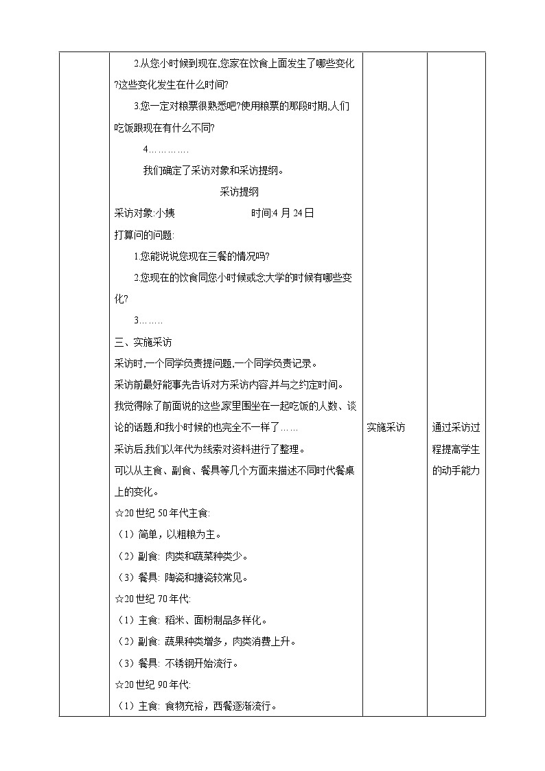 【沪科版+贵州版】《小学综合实践活动》四年级第二学期《餐桌上的变化》课件第3页