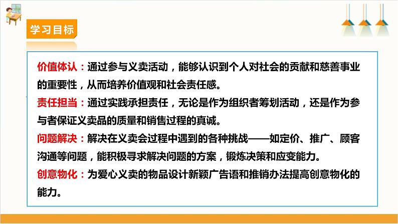 【沪科·黔科版】四下综合实践  小商品 大学问 活动三《爱心义卖会》课件+教案+素材03