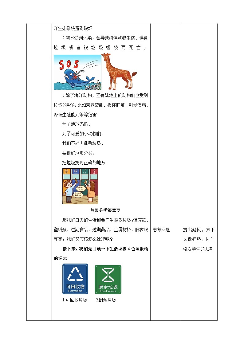 1.2《垃圾处理学问大》 教案第2页