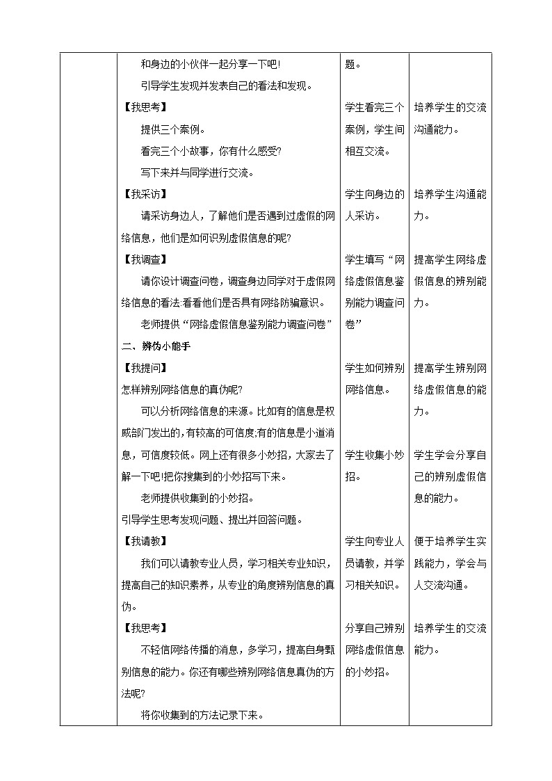 第三单元第一课网络信息的“真”与“假”第2页