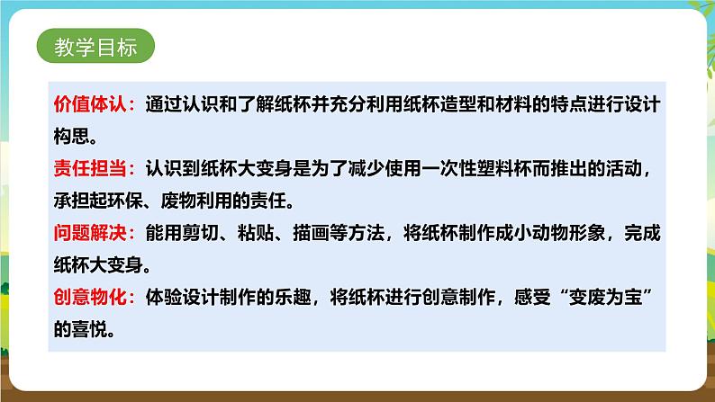 内蒙古版综合实践活动一年级下册第二单元 主题活动二《纸杯大变身》课件第2页