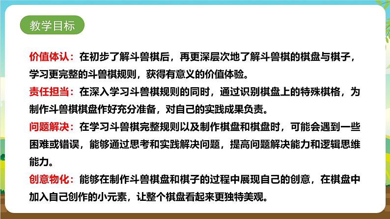 内蒙古版综合实践活动一年级下册 第四单元 主题活动二《再识斗兽棋》课件第2页