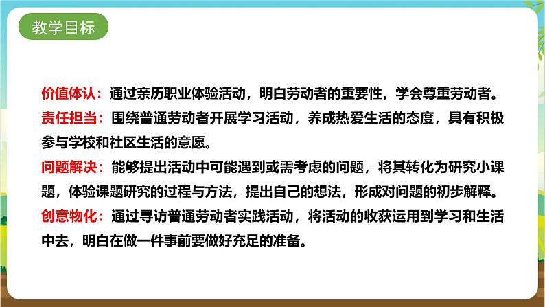 内蒙古版综合实践活动四年级下册 第四单元 主题活动二《寻访普通劳动者》课件第2页