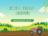 内蒙古版综合实践活动二年级下册第二单元 主题活动一《谁落得慢》课件+教案+素材