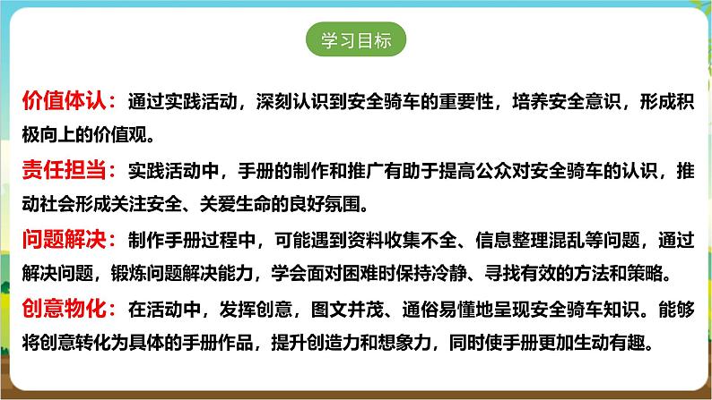 沪科·黔科版综合实践六年级下册5.2《制作“安全骑车手册”》课件第2页