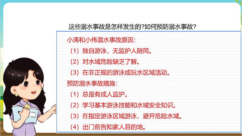 沪科·黔科版综合实践四年级下册  户外活动安全记心中 第一课《安全亲近水》课件第6页