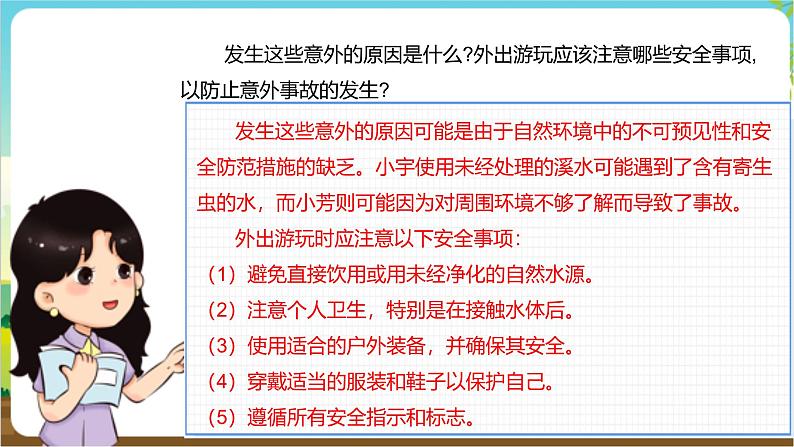 沪科·黔科版综合实践四年级下册 户外活动安全记心中 第二课《外出游玩讲安全》课件第6页