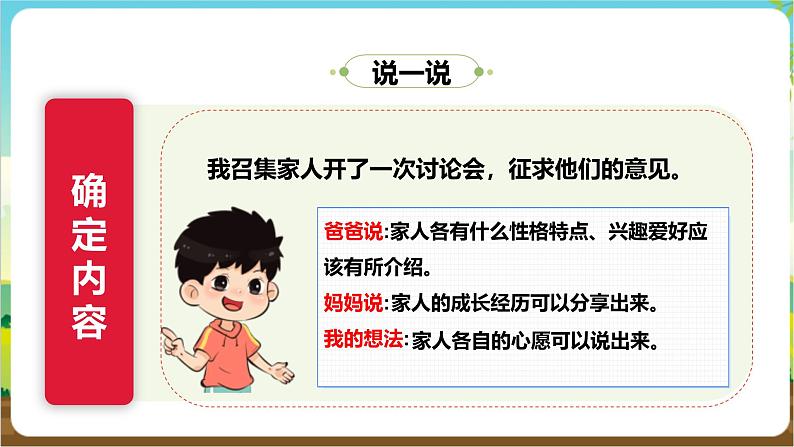 沪科·黔科版综合实践三年级下册  我爱我家 活动一《家人档案册》课件第7页