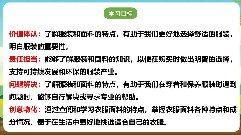 沪科·黔科版综合实践三年级下册  衣服的学问 活动一《服装面料特点大搜索》课件第2页