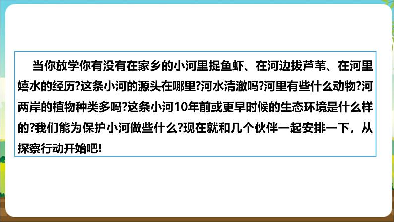 沪科·黔科版综合实践五年级下册 保护家乡的环境 活动一《家乡河流生态探察》课件第4页