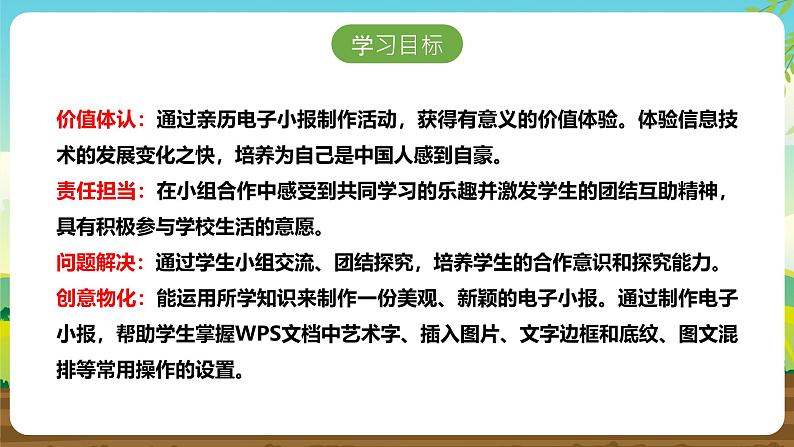 内蒙古版综合实践活动五下 第三单元 主题活动二《我的电子小报》课件第3页