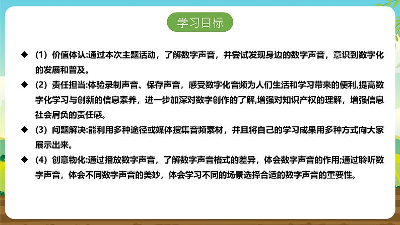 内蒙古版综合实践活动六下 第三单元 主题活动二《数字声音与生活》课件第3页