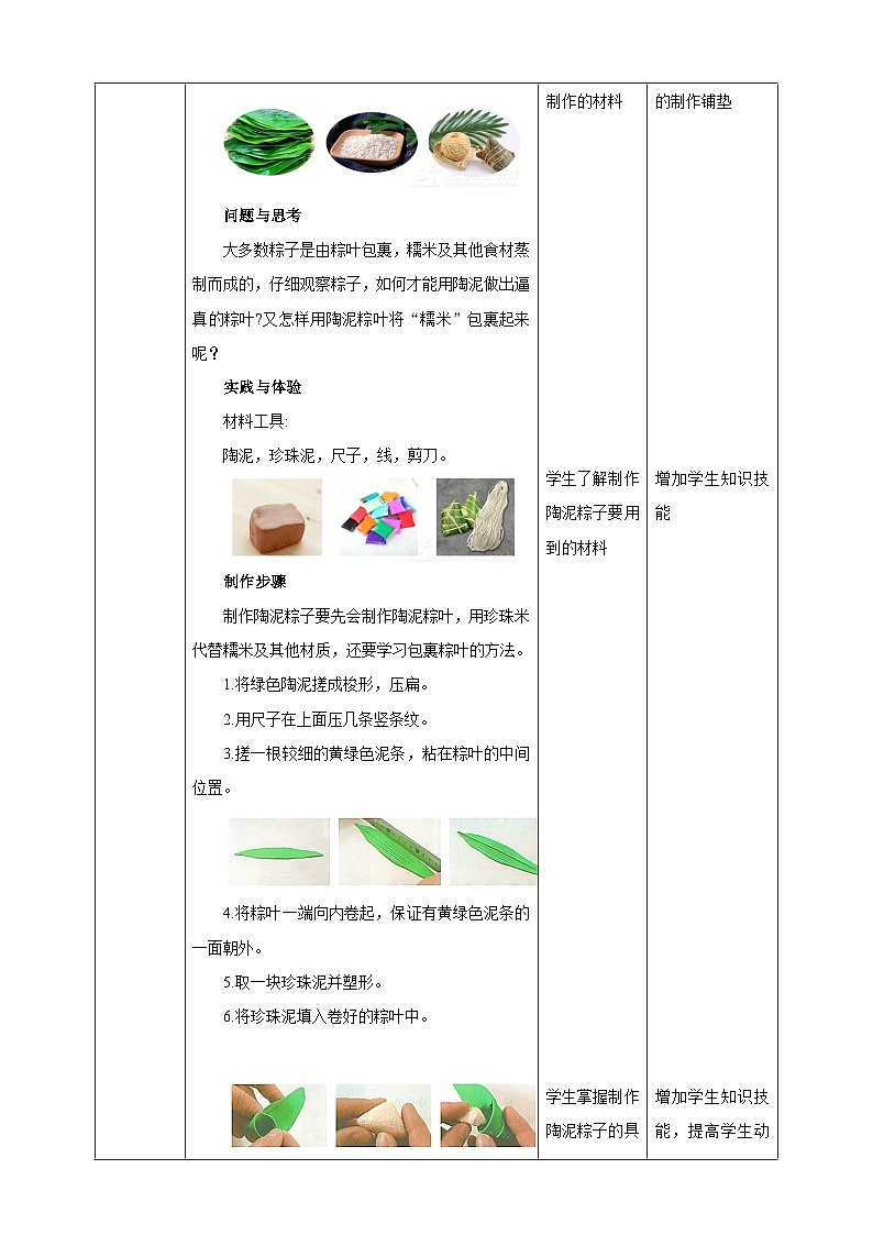 鲁科版综合实践活动三年级下册4.1《粽子》教案第3页