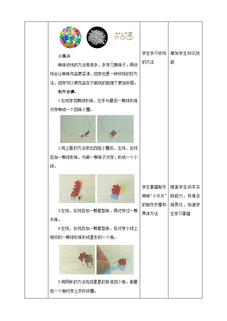 鲁科版综合实践活动四年级下册4.3《璀璨星星》教案第2页