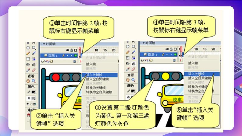 第3课红绿灯前——制作逐帧动画 课件PPT第6页