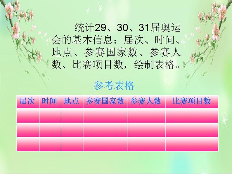 冀教版四年级上册信息技术 5.中国奥运健儿风云榜 PPT课件03