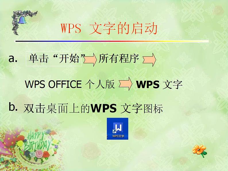 新苏科版信息技术四年级 第1课 初识“WPS文字” 课件PPT04